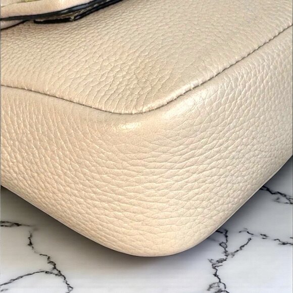 Karl Lagerfeld Paris Agyness Leather Turnlock Crossbody Bag - NWOT - Picture 15 of 17